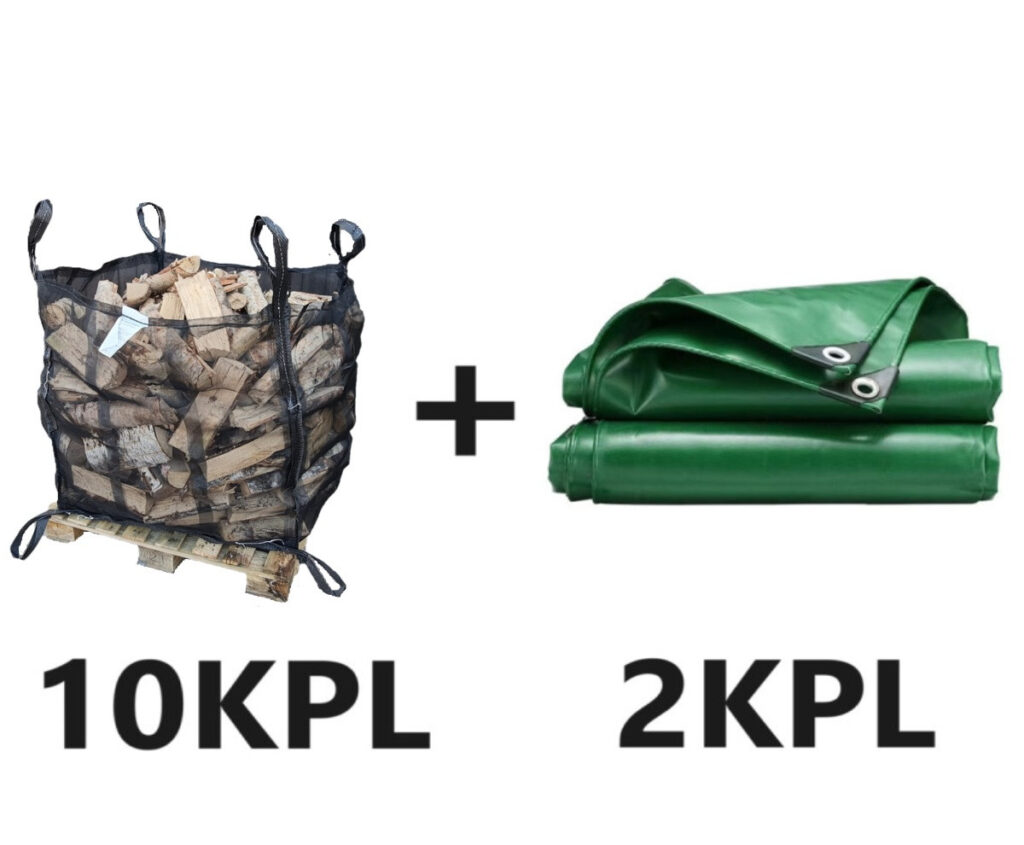10KPL PIKKU MUSTA (1m3) + 2KPL SUOJAPEITE