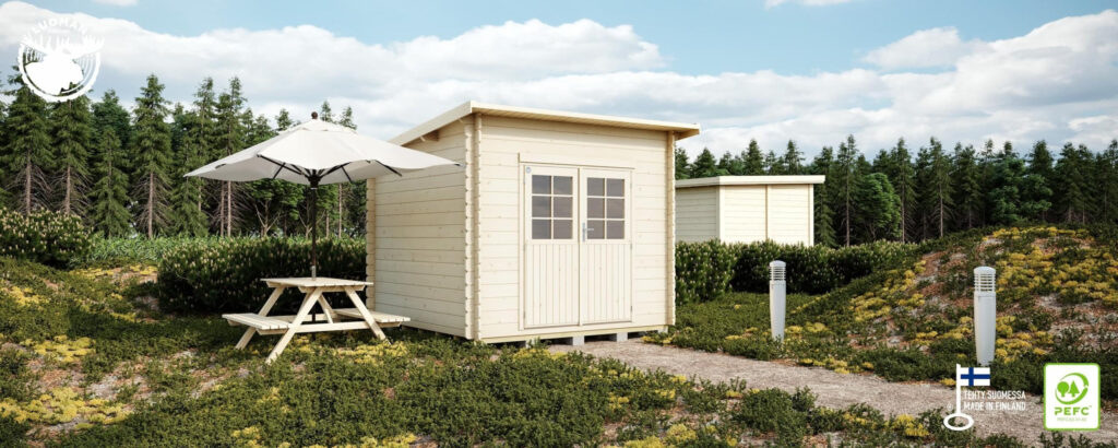 LILLEVILLA SAARINEN PIHAVARASTO 2,6X2,6M