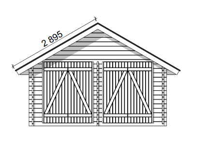 LP GARDEN S-L (16,4 M²) SUORASEINÄINEN PIHAVARASTO