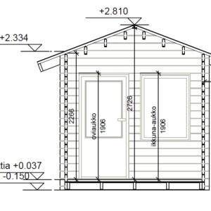 VIERASMAJA, V-S (7M²)