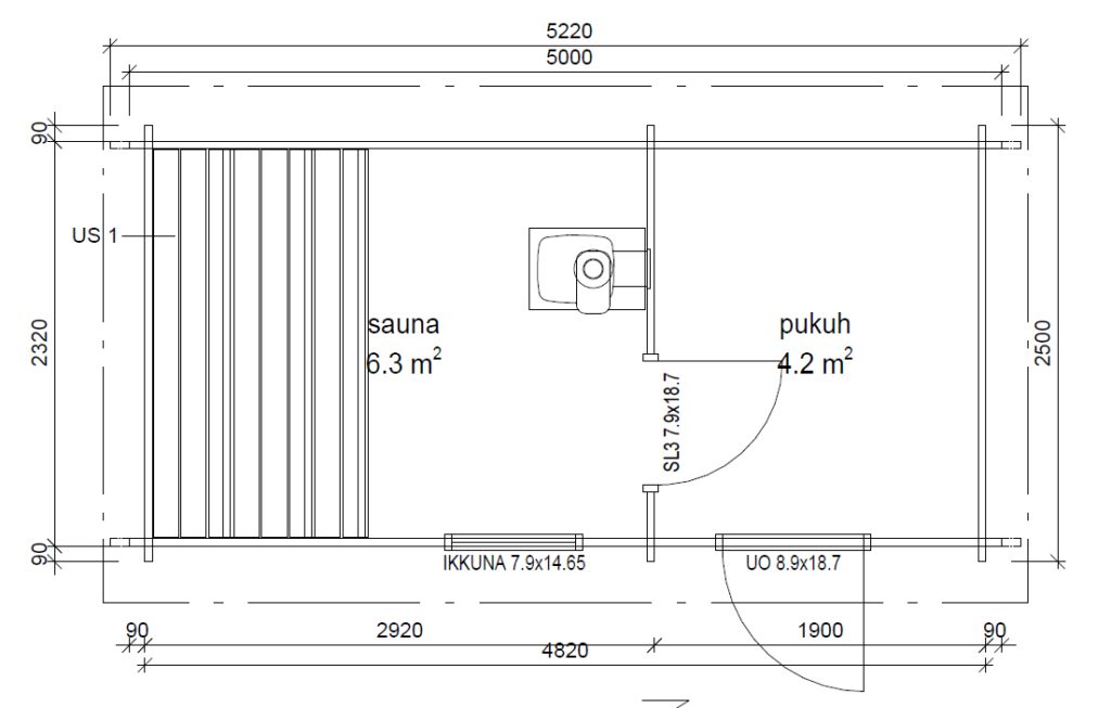 YLLÄS SAUNA (11,2 M²)