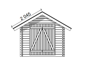LP GARDEN S-S (6,7 M²) SUORASEINÄINEN PIHAVARASTO