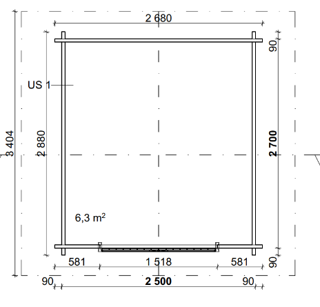 LP GARDEN S-S (6,7 M²) SUORASEINÄINEN PIHAVARASTO