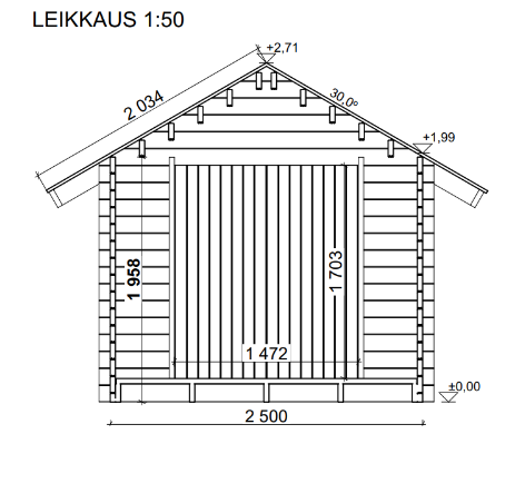 LP GARDEN S-S (6,7 M²) SUORASEINÄINEN PIHAVARASTO