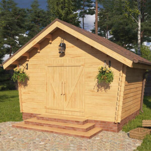 LP GARDEN U-M (10,5 M²) VINOUMPISEINÄINEN PIHAVARASTO