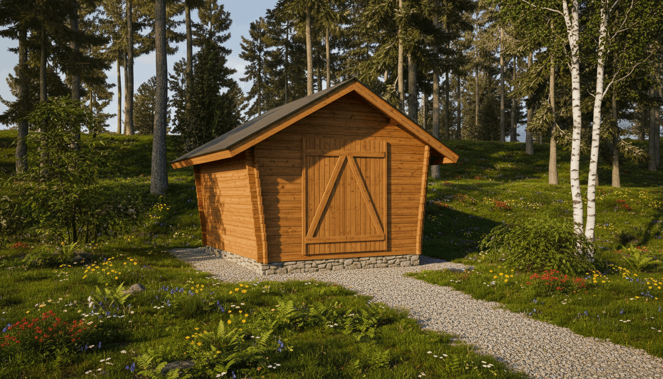 LP GARDEN U-M (10,5 M²) VINOUMPISEINÄINEN PIHAVARASTO