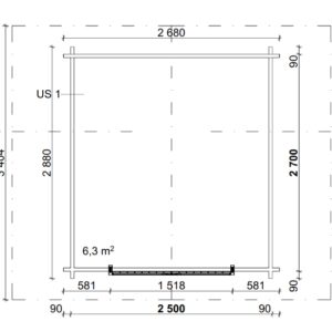 LP GARDEN U-S (6,3 M²) VINOUMPISEINÄINEN PIHAVARASTO