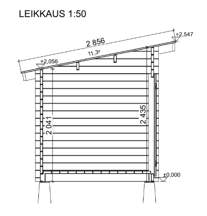 HIRSILATO P-S (8M²) PULPETTIKATTO PIHAVARASTO