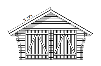 HIRSILATO R-L (16M²) RAKOMALLINEN PIHAVARASTO