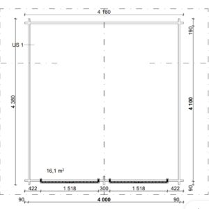 HIRSILATO R-L (16M²) RAKOMALLINEN PIHAVARASTO