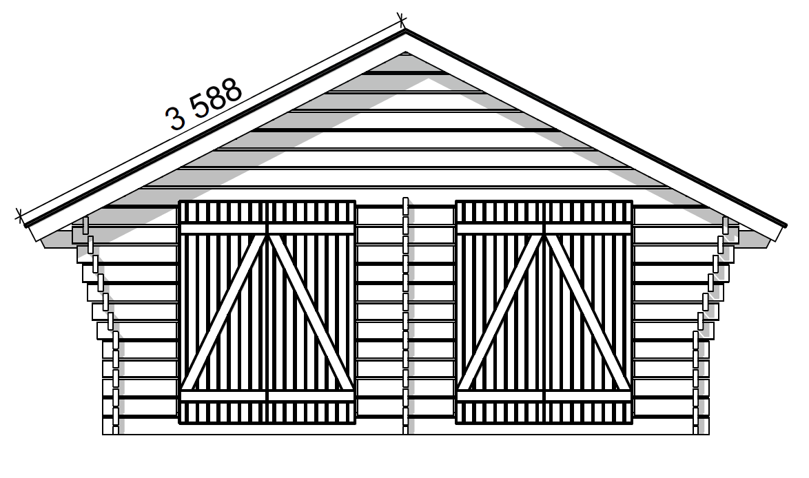 HIRSILATO R-XXL (25M²) RAKOMALLINEN PIHAVARASTO